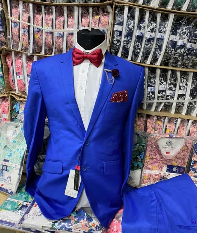 Royal Blue Slim-Fit Blazer