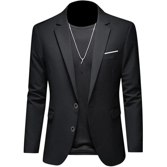 Slim-Fit Black Tuxedo Suit